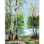 Рисунок на канве Гелиос П-013 «Весна с березами» 43*54 см