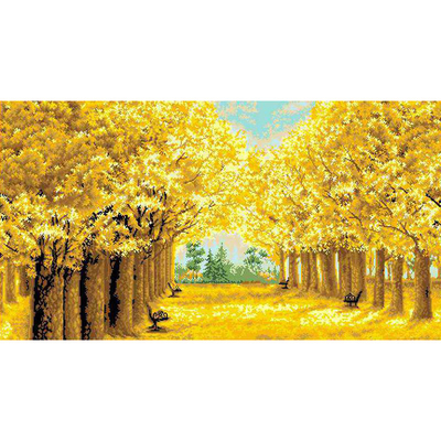 Рисунок на канве Гелиос П-040 «Осень золотая» 42*72 см в интернет-магазине Швейпрофи.рф