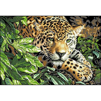 Рисунок на канве Гелиос Ф-028 «Леопард» 45,5*33,5 см в интернет-магазине Швейпрофи.рф