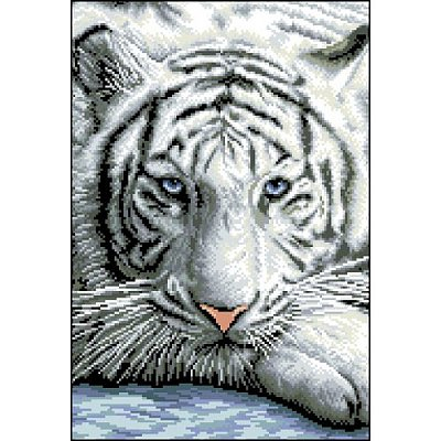 Рисунок на канве Гелиос Ф-034 «Белый тигр» 28*40 см в интернет-магазине Швейпрофи.рф