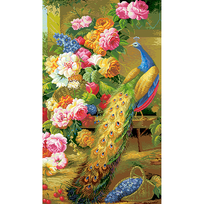 Рисунок на канве Гелиос Ф-042 «Роскошный павлин» 43,5*69 см в интернет-магазине Швейпрофи.рф