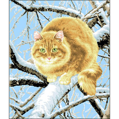 Рисунок на канве Гелиос Ф-062 «Рыжий кот» 43*50 см в интернет-магазине Швейпрофи.рф