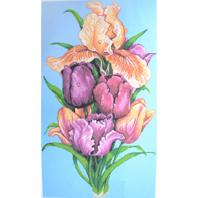 Рисунок на канве Гелиос Ц-001 «Тюльпаны» 36*60 см в интернет-магазине Швейпрофи.рф