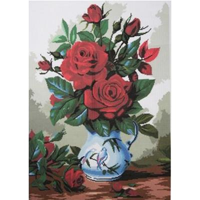 Рисунок на канве Гелиос Ц-049 «Розы в кувшине» 42*55 см в интернет-магазине Швейпрофи.рф