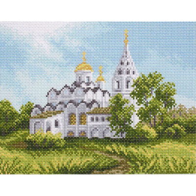 Рисунок на канве МП (28*37 см) 1684-1 «Белая церковь» в интернет-магазине Швейпрофи.рф