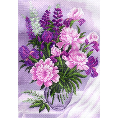 Рисунок на канве МП (37*49 см) 1243 «Сиреневое настроение» (цветы) в интернет-магазине Швейпрофи.рф