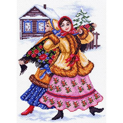 Рисунок на канве МП (37*49 см) 1465 «Русские пляски» в интернет-магазине Швейпрофи.рф