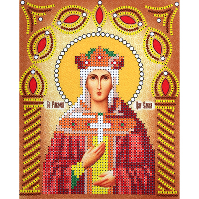 Ткань с рисунком для вышивания бисером «Наследие ИСА5-023 Св. Царица Елена»  17,5*21,5 см в интернет-магазине Швейпрофи.рф