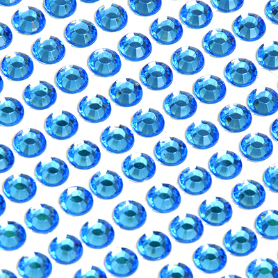 Стразы клеевые на листе 6 мм (уп. 504 шт.) голубой в интернет-магазине Швейпрофи.рф