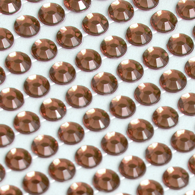Стразы клеевые на листе 6 мм (уп. 504 шт.) коричневый в интернет-магазине Швейпрофи.рф