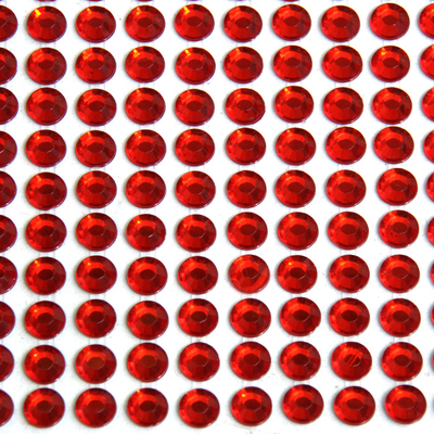 Стразы клеевые на листе 6 мм (уп. 504 шт.) красный в интернет-магазине Швейпрофи.рф