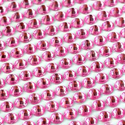 Стразы клеевые на листе 6 мм (уп. 504 шт.) розовый в интернет-магазине Швейпрофи.рф