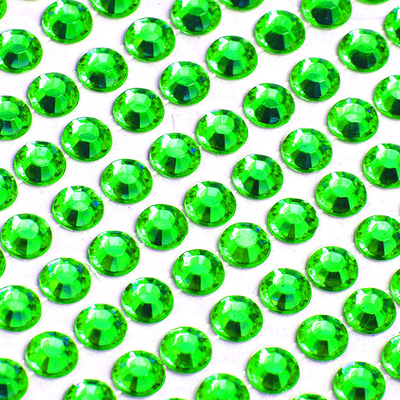 Стразы клеевые на листе 6 мм (уп. 504 шт.) св.-зеленый в интернет-магазине Швейпрофи.рф