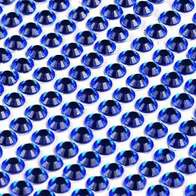 Стразы клеевые на листе 6 мм (уп. 504 шт.) синий в интернет-магазине Швейпрофи.рф