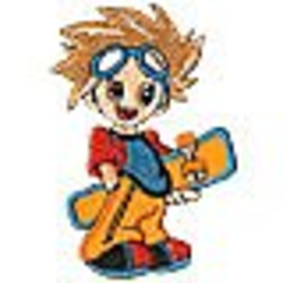 Термоаппликация L013 (№06) «Мальчик со скейтом» (6) 10*7,5 см в интернет-магазине Швейпрофи.рф