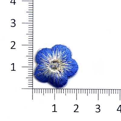 Термоаппликация LMC02 «Анютины глазки» (9) 2*2 см синий в интернет-магазине Швейпрофи.рф