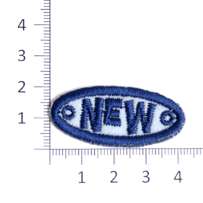 Термоаппликация №5-869 «NEW» (4А) 4,5*2 см синий в интернет-магазине Швейпрофи.рф