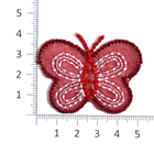 Термоаппликация №55 «Бабочка»  4*4,5 см в интернет-магазине Швейпрофи.рф