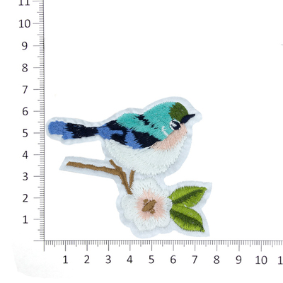 Термоаппликация К002-138, R2141 «Птичка на ветке» 7*7 см (7Б) в интернет-магазине Швейпрофи.рф