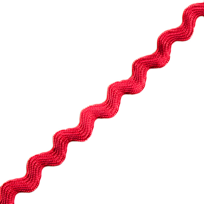 Тесьма вьюнчик 5 мм (рул. 20 м)  9325 (057) красный