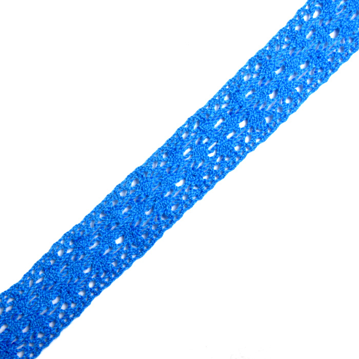 Тесьма вязаная 30 мм С3749г17 (рул. 25 м) голубой