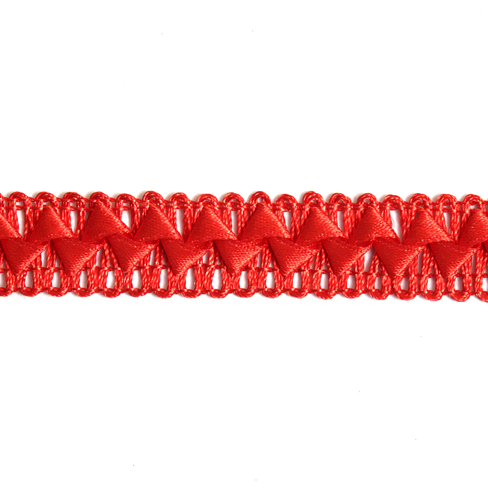 Тесьма отделочная 17 мм «Самоса» (уп. 18 м) 057 красный