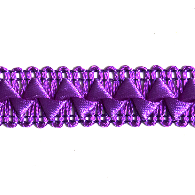 Тесьма отделочная 17 мм «Самоса» (уп. 18 м) 083 фиолетовый в интернет-магазине Швейпрофи.рф