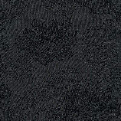 Ткань подкладочная вискоза 48% п/э 52%, №112 черный (огурцы+цветы) в интернет-магазине Швейпрофи.рф