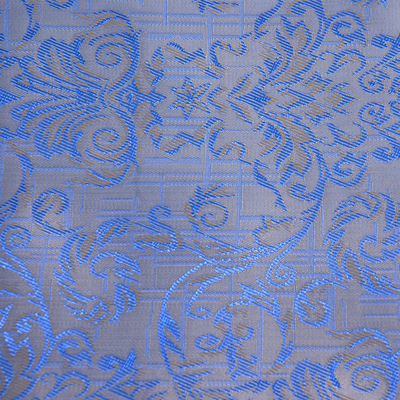 Ткань подкладочная поливискон, вискоза 47% п/э 53% жаккард (шир. 150 см) T930/07 голубой в интернет-магазине Швейпрофи.рф
