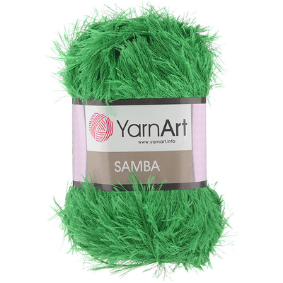 Пряжа Травка (YarnArt Samba), 100 г / 110 м, 0078 зелёный в интернет-магазине Швейпрофи.рф