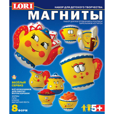 Фигурки на магнитах LORI М-001 Веселый сервиз уп 11.3*4*13.5 см. в интернет-магазине Швейпрофи.рф
