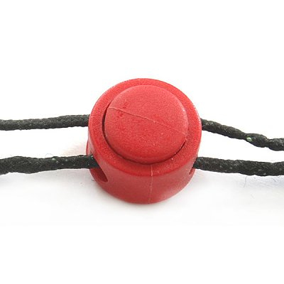 Фиксатор пласт. 27001 (кнопка) малый 13*12 мм красный в интернет-магазине Швейпрофи.рф