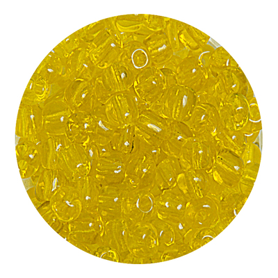 Бисер крупный Тайвань (уп. 10 г) 0010 желтый прозрачный в интернет-магазине Швейпрофи.рф
