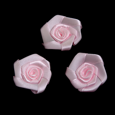 Цветы пришивные К-9080 розочка 3 см 123 розовый в интернет-магазине Швейпрофи.рф