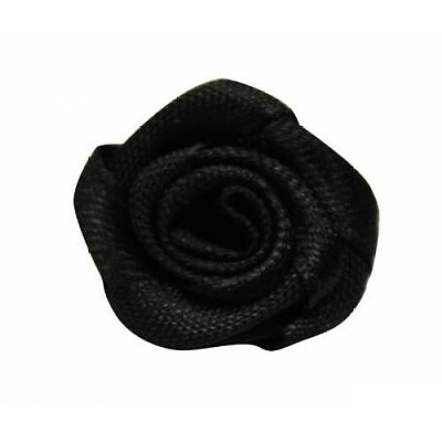 Цветы пришивные К-9081 розочка 1,9 см 030 черный в интернет-магазине Швейпрофи.рф