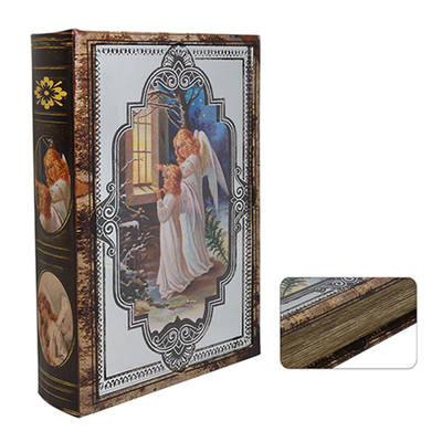 Шкатулка KSHJ170 «Ангелы» с зеркалом книга 24*16*5 см в интернет-магазине Швейпрофи.рф