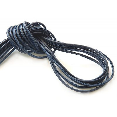 Шнур кожаный 3 мм (уп. 45 м) т.-синий в интернет-магазине Швейпрофи.рф