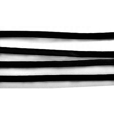 Шнур кожаный 6 мм (уп. 30 м) чёрн. в интернет-магазине Швейпрофи.рф