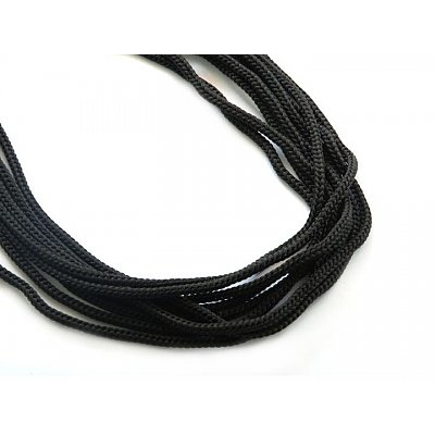 Шнур тонкий В635 4 мм (уп 100м)  черный в интернет-магазине Швейпрофи.рф