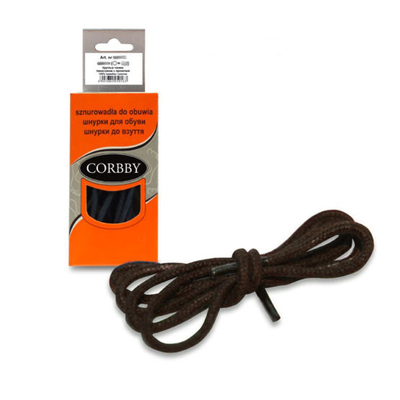 Шнурки Corbby  60 см с пропиткой тонкие 5013C коричневый в интернет-магазине Швейпрофи.рф
