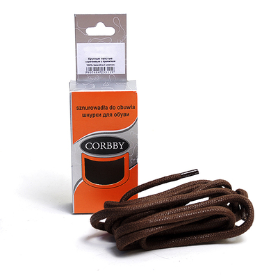 Шнурки Corbby  75 см с пропиткой толстые 5111C коричневый в интернет-магазине Швейпрофи.рф