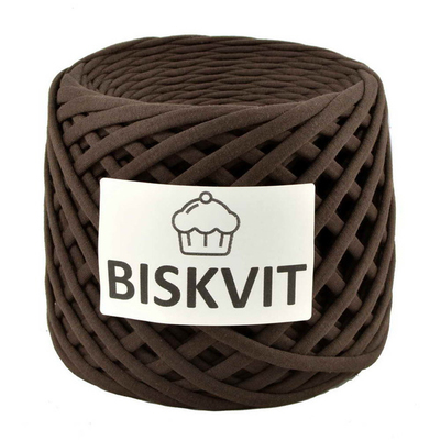 Пряжа Бисквит (Biskvit) (ленточная пряжа) шоколад в интернет-магазине Швейпрофи.рф