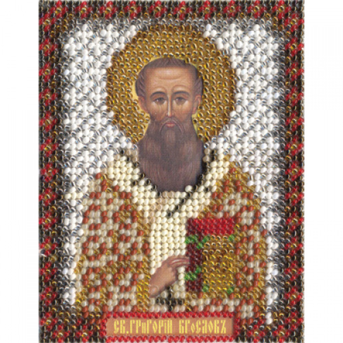 Набор для вышивания бисером Panna ЦМ-1212 «Светитель Григорий Богослов» 8,5*10,5 см