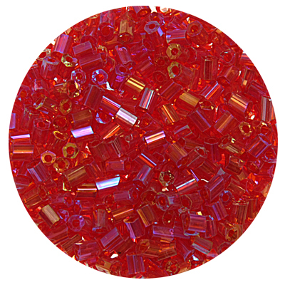 Бисер Тайвань рубка (уп. 10 г) 1165 красный радужный в интернет-магазине Швейпрофи.рф