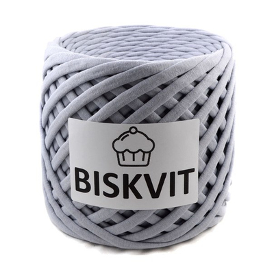 Пряжа Бисквит (Biskvit) (ленточная пряжа) грей ИМ в интернет-магазине Швейпрофи.рф
