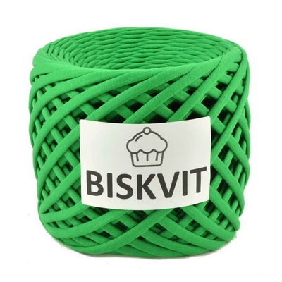 Пряжа Бисквит (Biskvit) (ленточная пряжа) грин ИМ в интернет-магазине Швейпрофи.рф