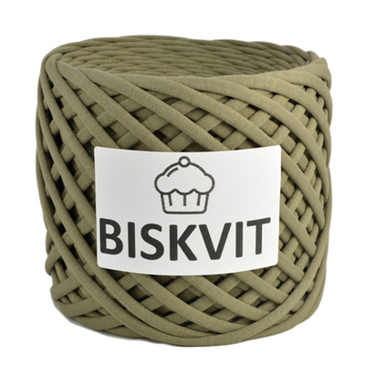 Пряжа Бисквит (Biskvit) (ленточная пряжа) шалфей ИМ в интернет-магазине Швейпрофи.рф