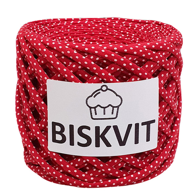 Пряжа Бисквит (Biskvit) (ленточная пряжа) клубника в интернет-магазине Швейпрофи.рф