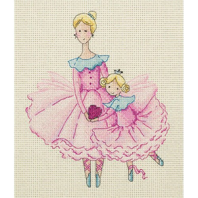 Набор для вышивания Кларт 8-218 «Мама и дочка» 17*19 см в интернет-магазине Швейпрофи.рф