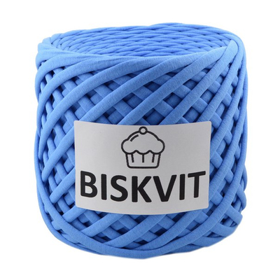 Пряжа Бисквит (Biskvit) (ленточная пряжа) лазурный в интернет-магазине Швейпрофи.рф